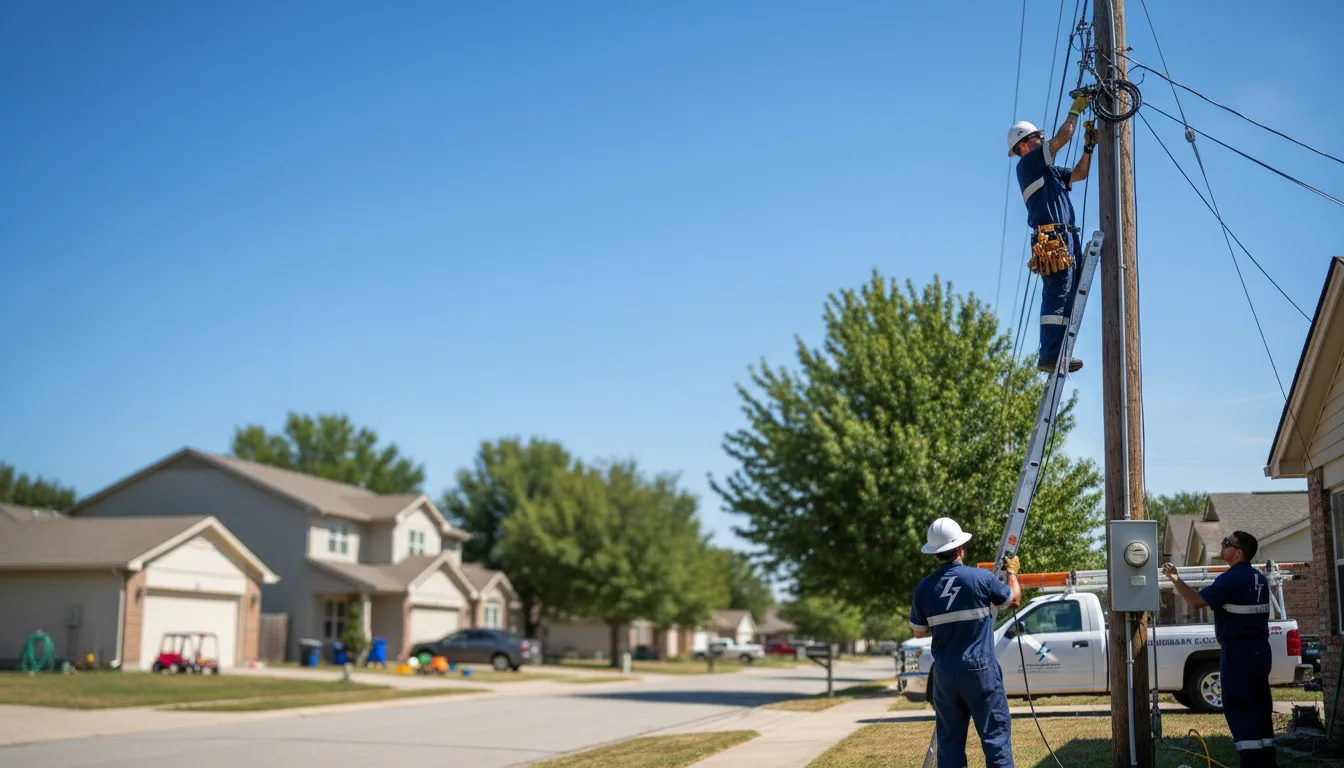 Residential electrician providing installation services in Hemlock, NY